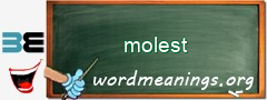 WordMeaning blackboard for molest